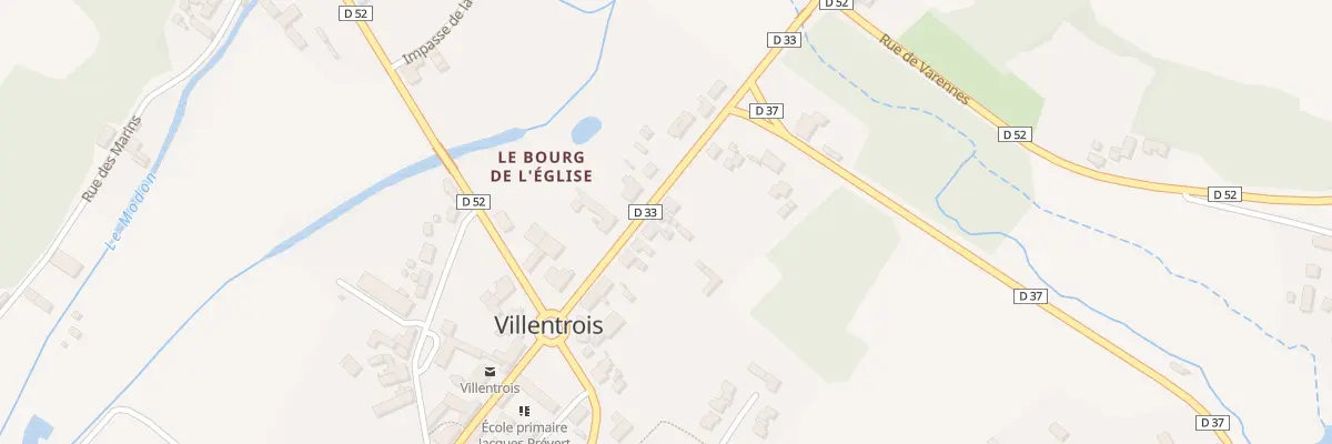 Plan du 5016 Le Bourg de l’Eglise à Villentrois-Faverolles-en-Berry