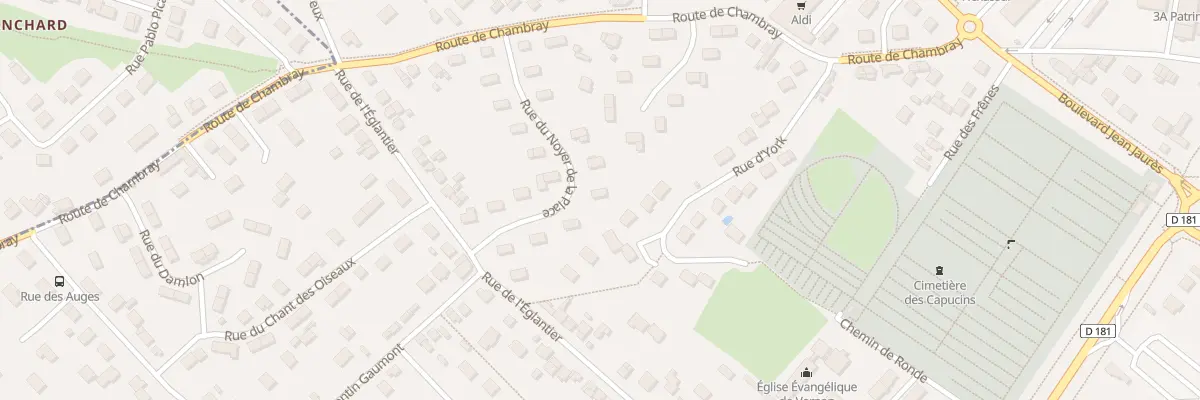 Plan du 13 Rue Noyer de la Place à Vernon
