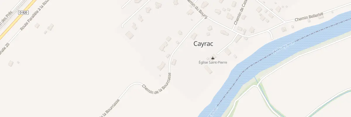 Plan du 145 Che La Bourriasse à Cayrac