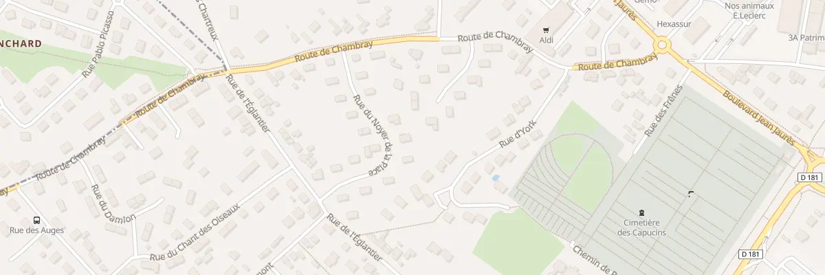 Plan du 11 Rue Noyer de la Place à Vernon