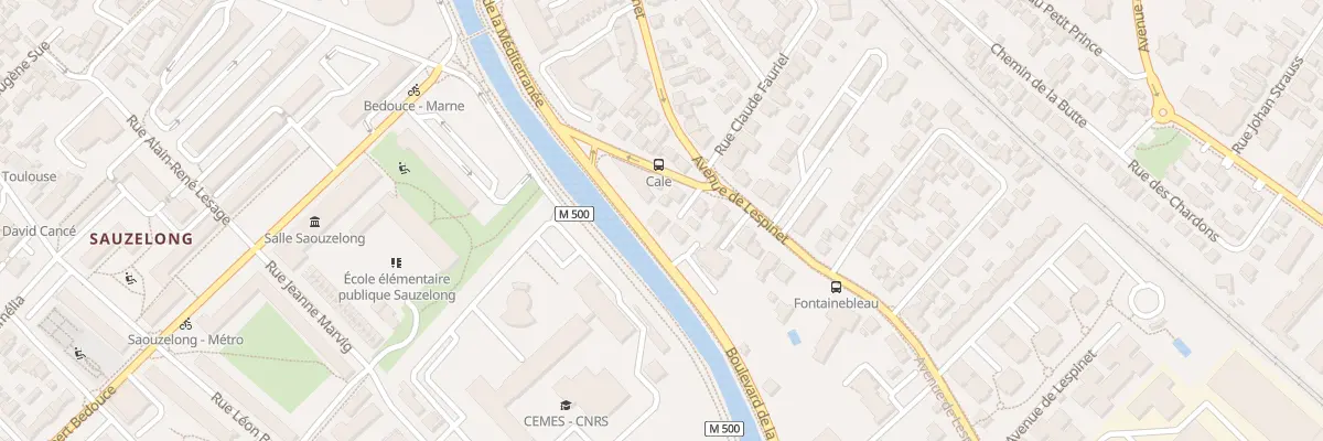 Plan du 1 Che de la Cale à Toulouse