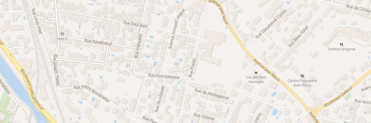 Plan du 73 Rue Pradal à Toulouse
