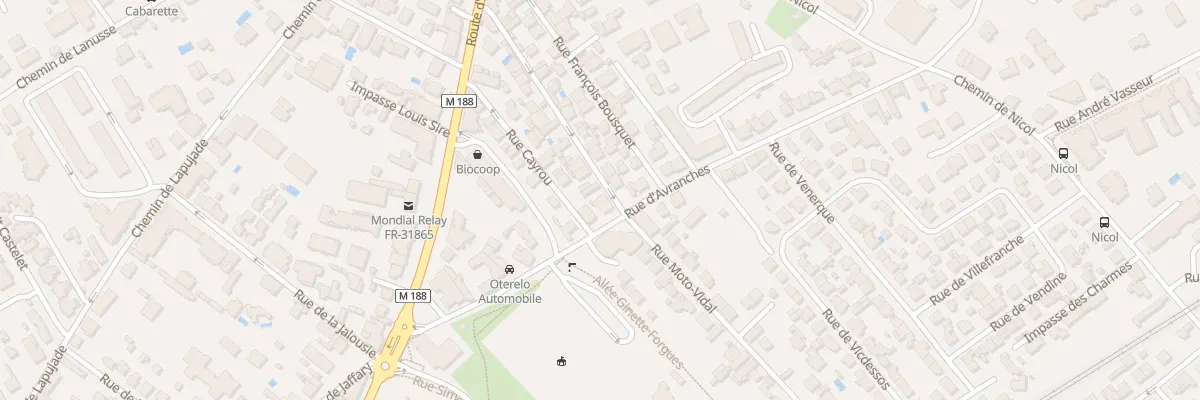 Plan du 25 Rue d’Avranches à Toulouse