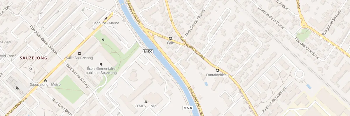 Plan du 1B Che de la Cale à Toulouse