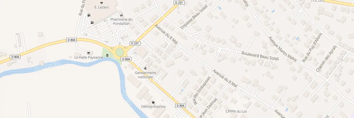 Plan du 2 Imp des Peupliers à Souillac