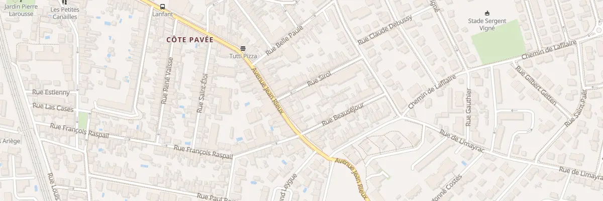 Plan du 2T Rue Sirol à Toulouse
