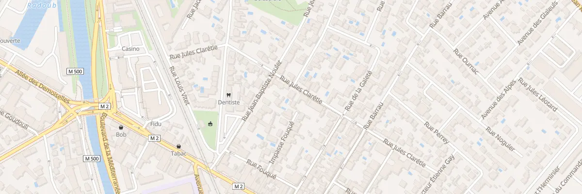 Plan du 30 Rue Jules Claretie à Toulouse