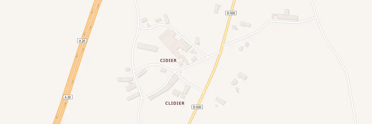 Plan du 3 Clidier à Mouhet
