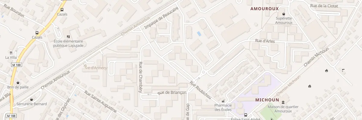 Plan du 6 Rue de Grenoble à Toulouse