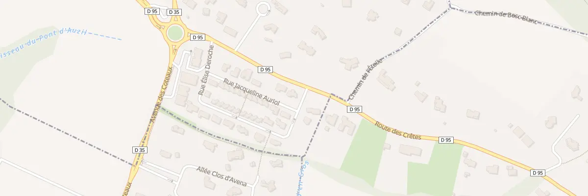 Plan du 16 Rue Jacqueline Auriol à Pechbusque