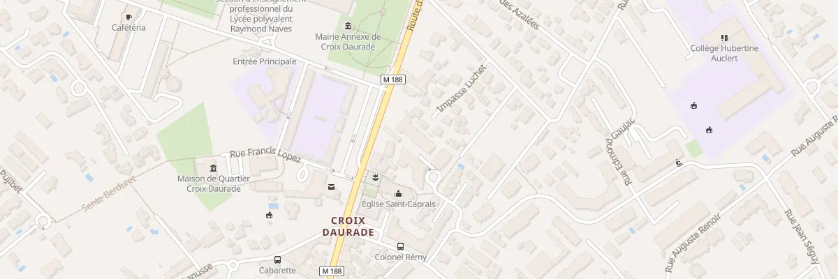 Plan du 136 Rte d’Albi à Toulouse