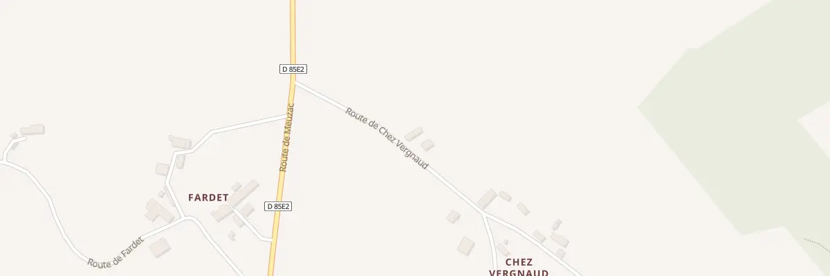 Plan du 159 Rte de chez Vergnaud à Benayes