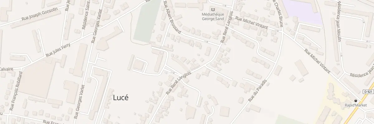Plan du 50 Rue Rene Langlois à Lucé