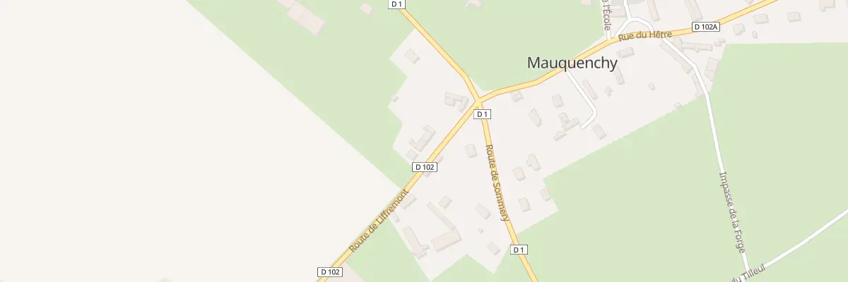 Plan du 72 Rte de Liffremont à Mauquenchy