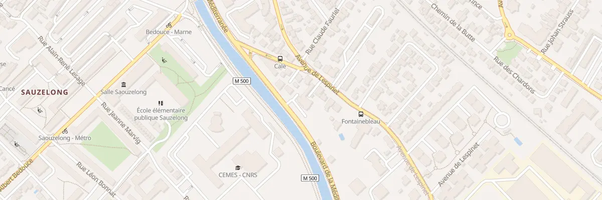 Plan du 76 Av de Lespinet à Toulouse