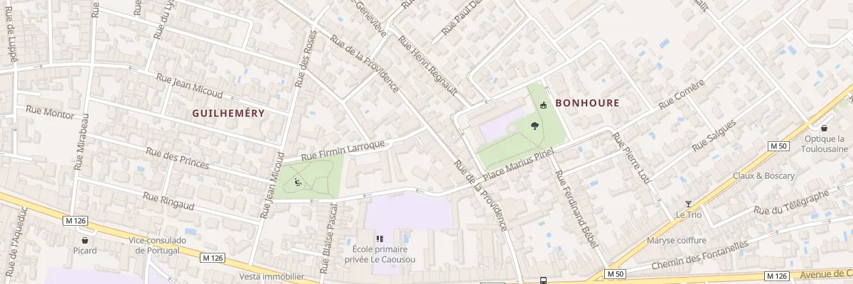 Plan du 120 Rue de la Providence à Toulouse