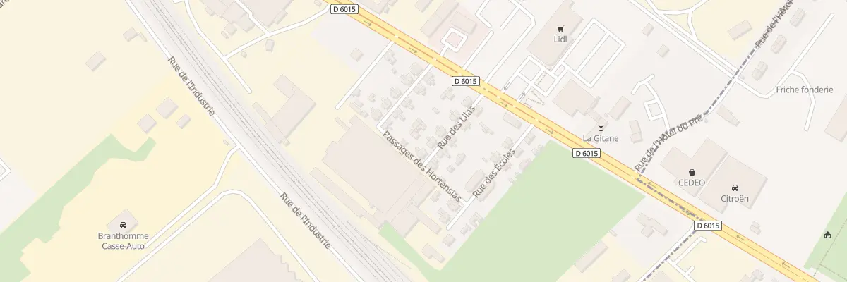 Plan du 16 Rue des Lilas à Saint-Marcel