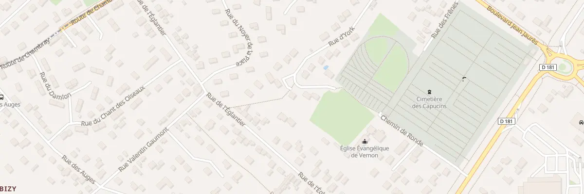 Plan du 24 Rue D ’York à Vernon