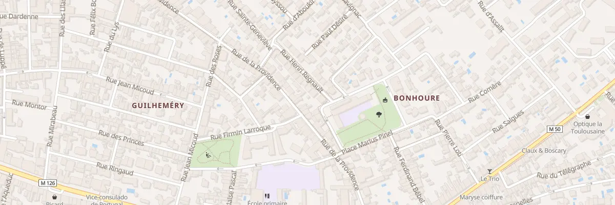 Plan du 91 Rue de la Providence à Toulouse