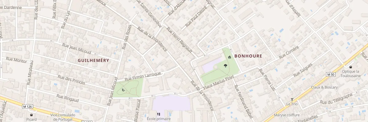 Plan du 93 Rue de la Providence à Toulouse