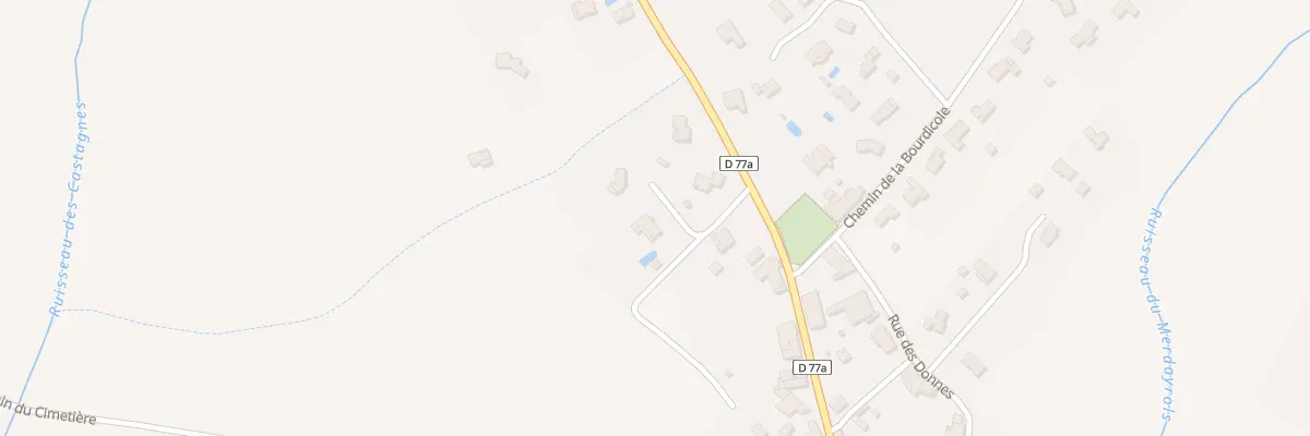 Plan du 9 Rte des Bordes à Gargas