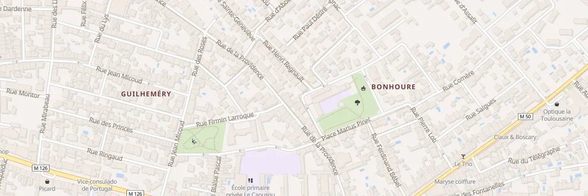 Plan du 95 Rue de la Providence à Toulouse