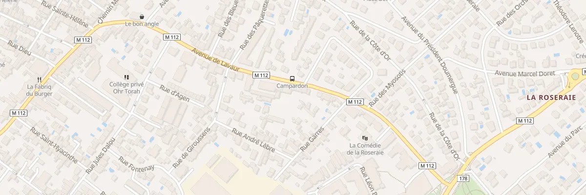 Plan du 126 Av de Lavaur à Toulouse
