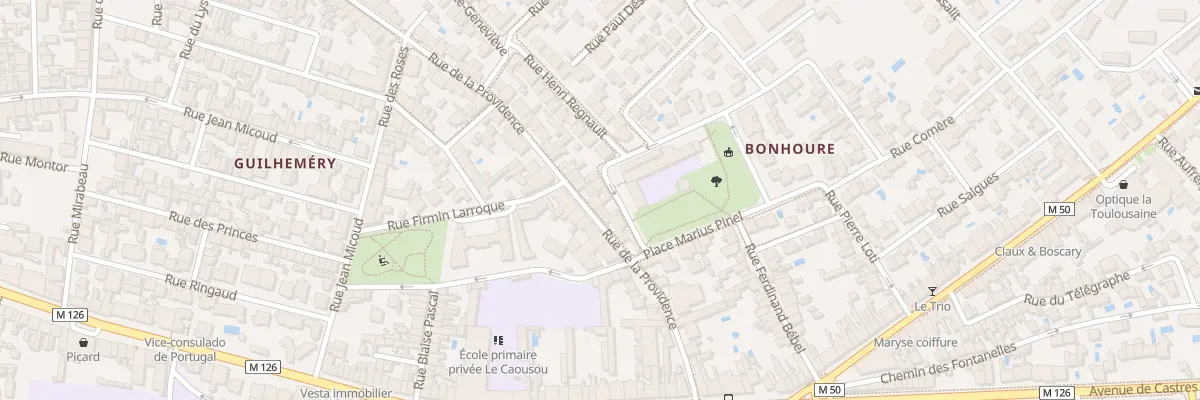 Plan du 101 Rue de la Providence à Toulouse