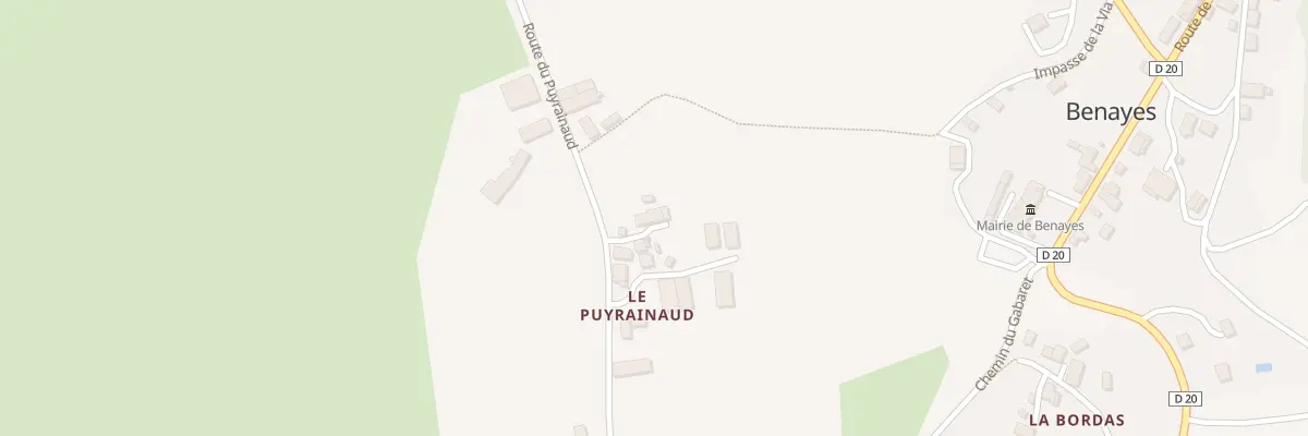 Plan du 5122 Le Puy Raynaud à Benayes
