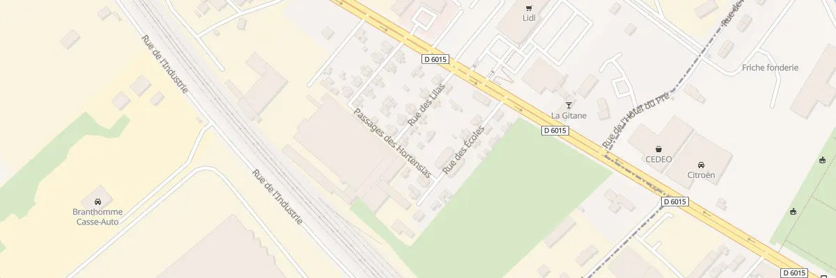 Plan du 15 Rue des Lilas à Saint-Marcel