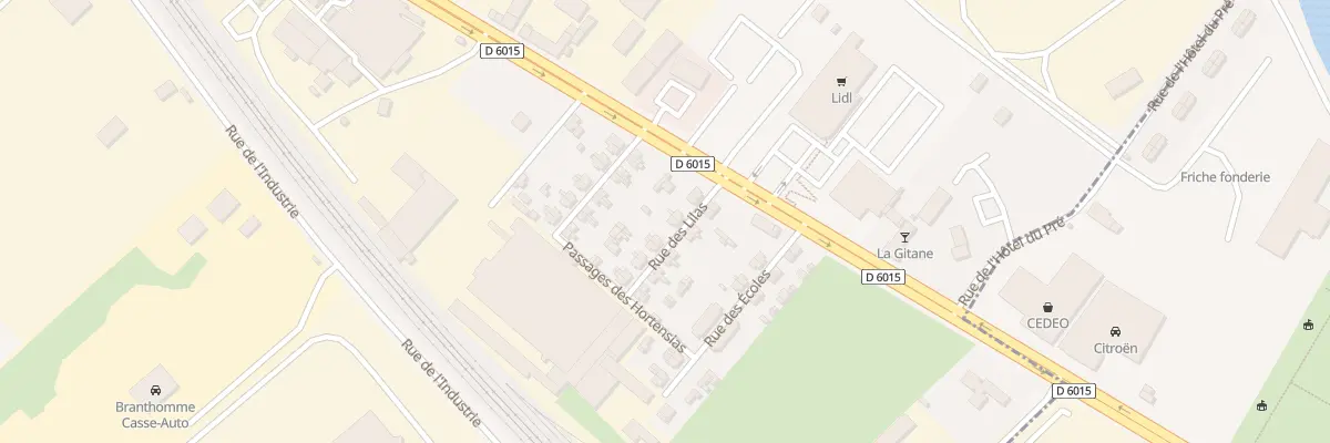 Plan du 8 Rue des Lilas à Saint-Marcel