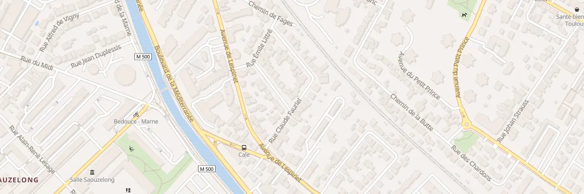 Plan du 9 Rue Claude Fauriel à Toulouse