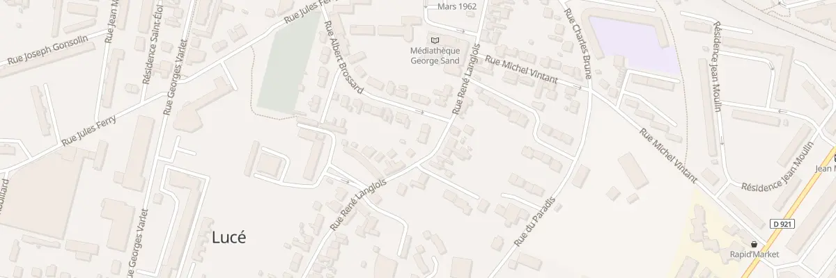 Plan du 44 Rue Rene Langlois à Lucé