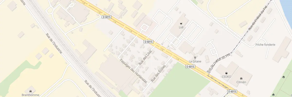 Plan du 4 Rue des Lilas à Saint-Marcel