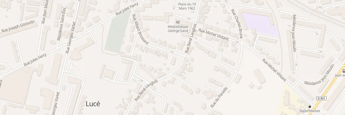 Plan du 42 Rue Rene Langlois à Lucé