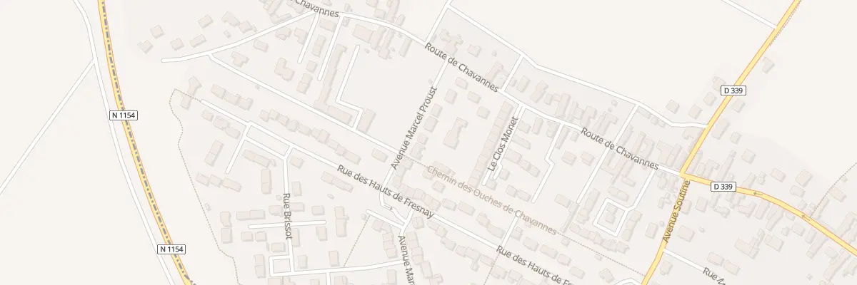Plan du 72 Av Marcel Proust à Lèves