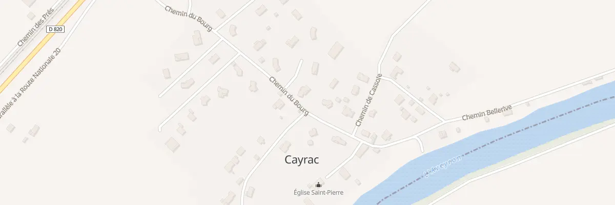 Plan du 325 Che du Bourg à Cayrac