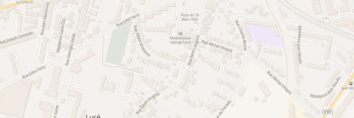 Plan du 2 Rue Albert Brossard à Lucé