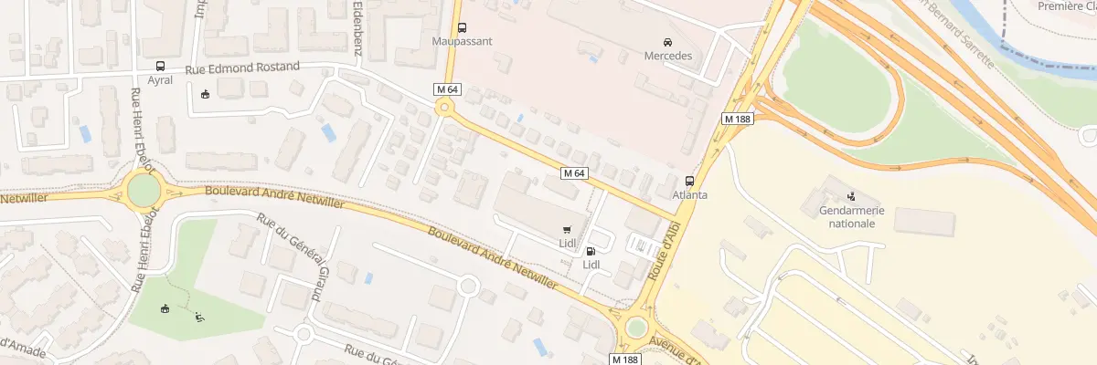 Plan du 11 Rue Edmond Rostand à Toulouse