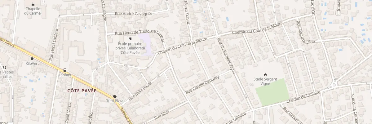 Plan du 22 Che du Coin de la Moure à Toulouse