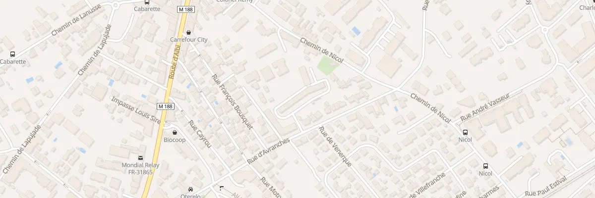 Plan du 35B Rue d’Avranches à Toulouse