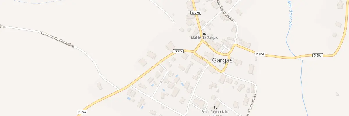 Plan du 71 Rte de la Grande Borde à Gargas
