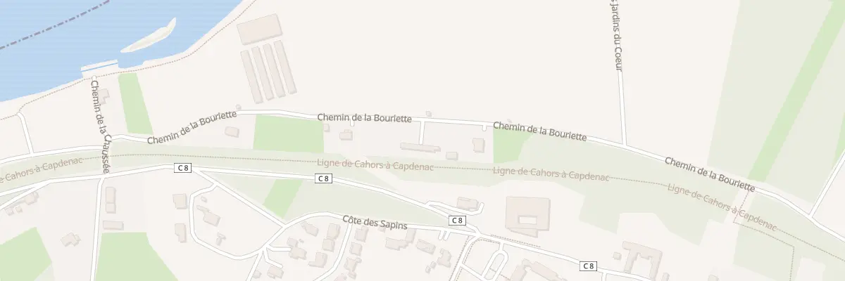 Plan du 400 Che de la Bouriette à Cahors