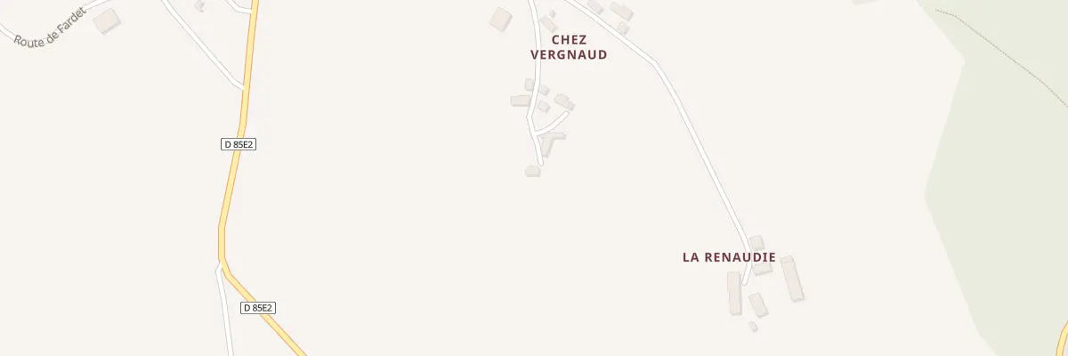 Plan du 474 Rte de chez Vergnaud à Benayes