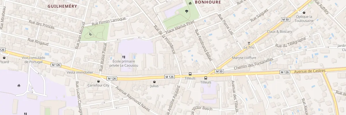Plan du 146 Rue de la Providence à Toulouse