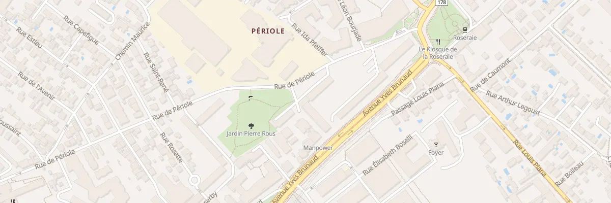 Plan du 170 Rue de Périole à Toulouse