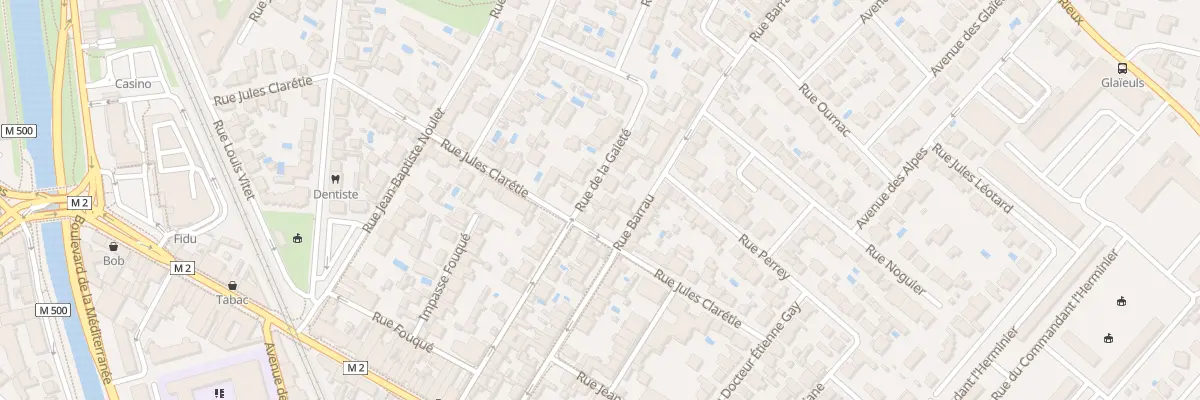 Plan du 38 Rue de la Gaieté à Toulouse