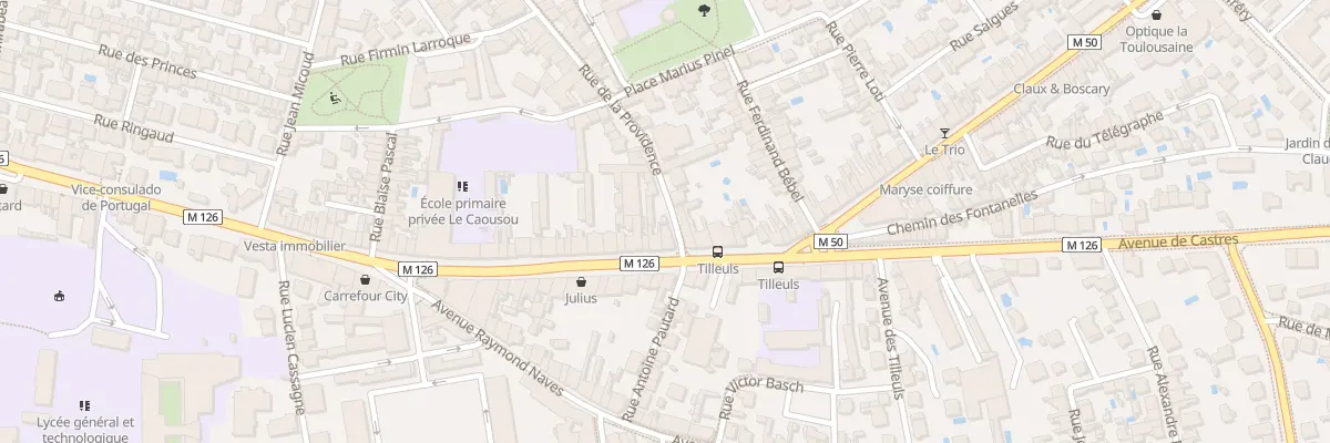 Plan du 150 Rue de la Providence à Toulouse