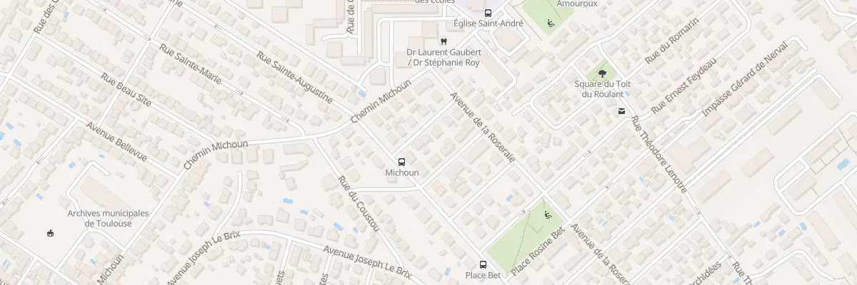 Plan du 6 Rue des Nénuphars à Toulouse