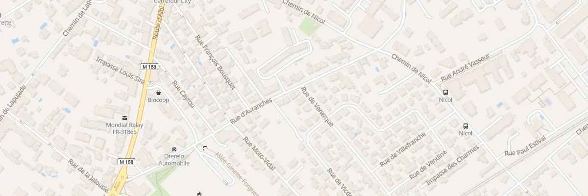 Plan du 42 Rue d’Avranches à Toulouse